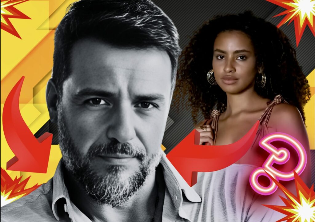 Molina (Rodrigo Lombardi) e Viola (Gabz) em Mania de Você
