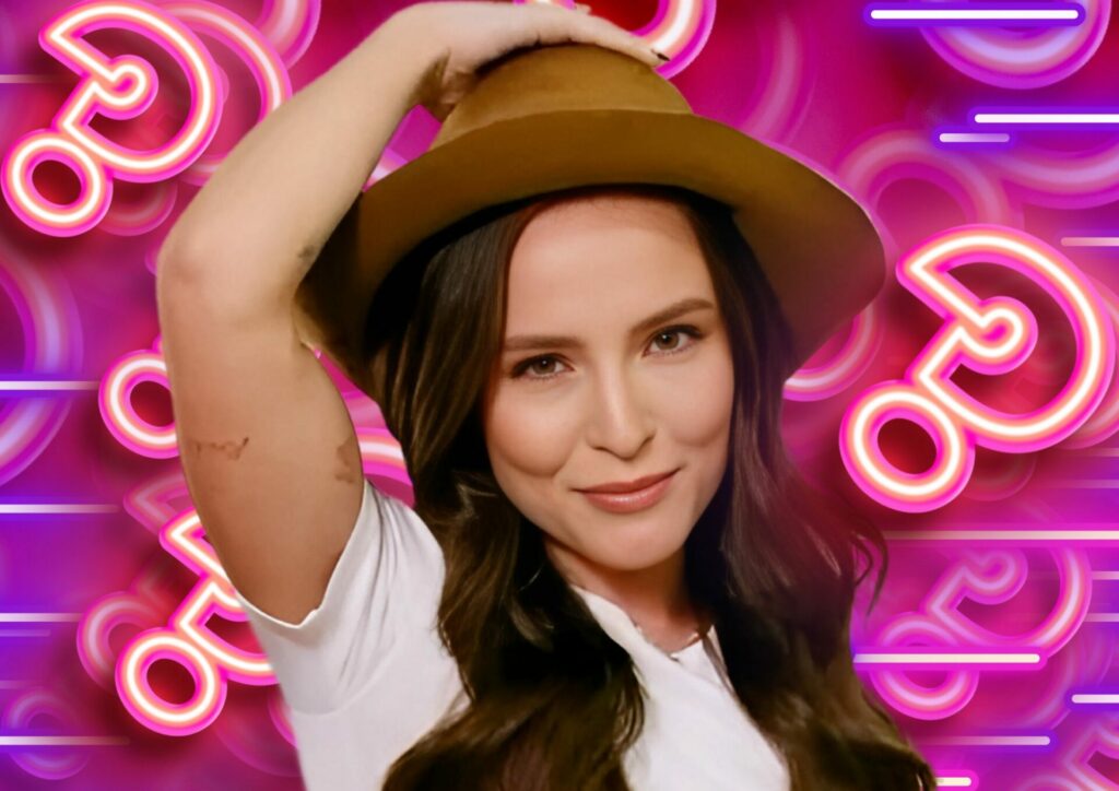 Larissa Manoela nos bastidores da TV Globo