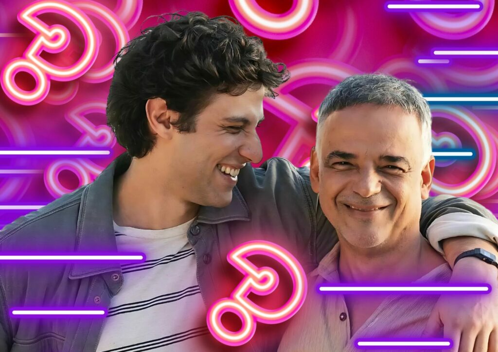 Chay Suede (Mavi) e Angelo Antonio (Nahum) em Mania de Você