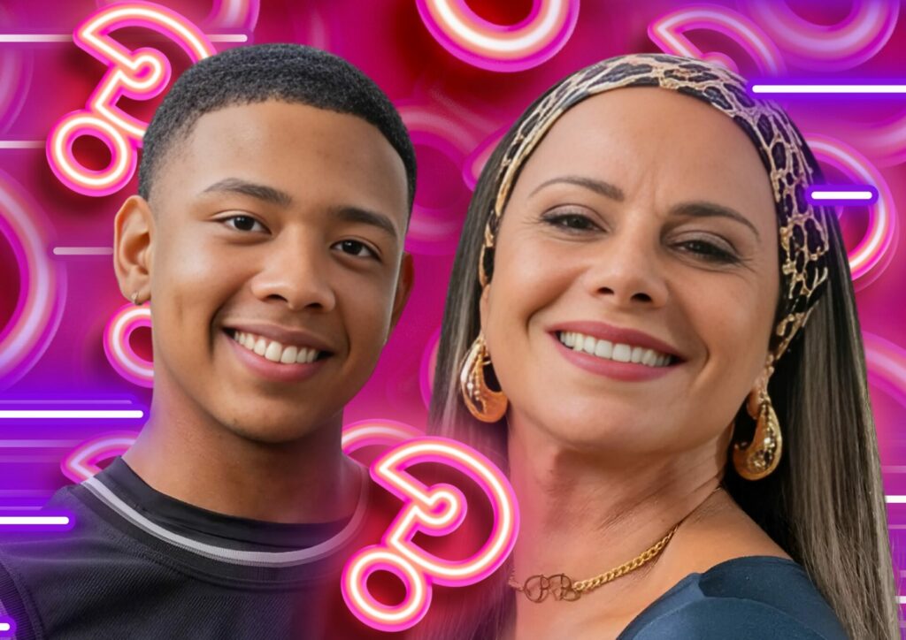 Nando (João Gabriel D’Aleluia) e Rosana (Viviane Araújo) em Volta por Cima
