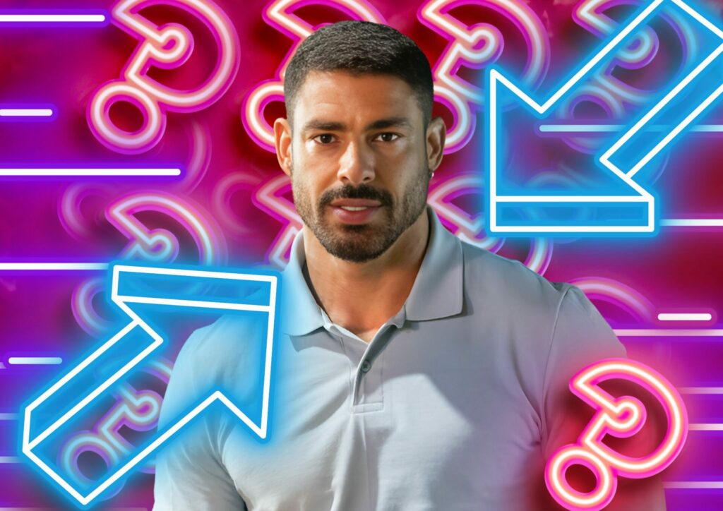 César (Cauã Reymond) em Vale Tudo