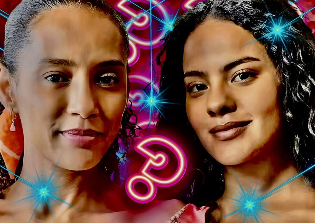 Raquel (Taís Araujo) e Maria de Fátima (Bella Campos) de Vale Tudo