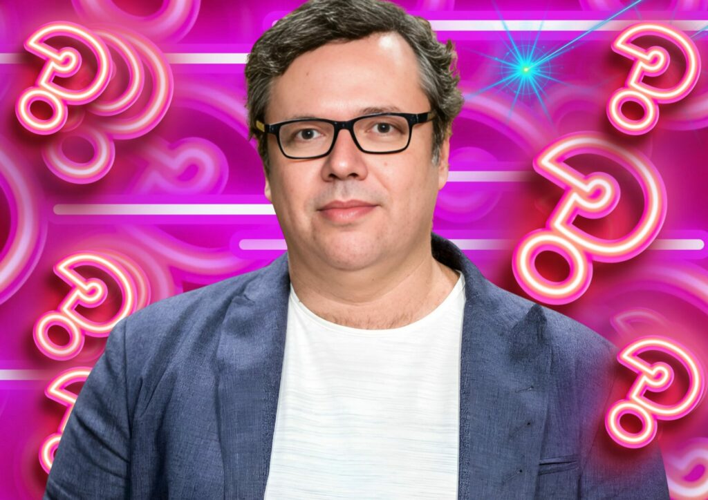 João Emanuel Carneiro nos bastidores da Globo