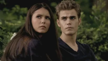 Nina Dobrev e Paul Wesley em The Vampire Diaries